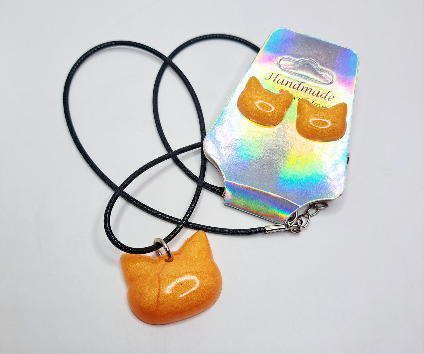 Minimal Cat Jewelry Set
