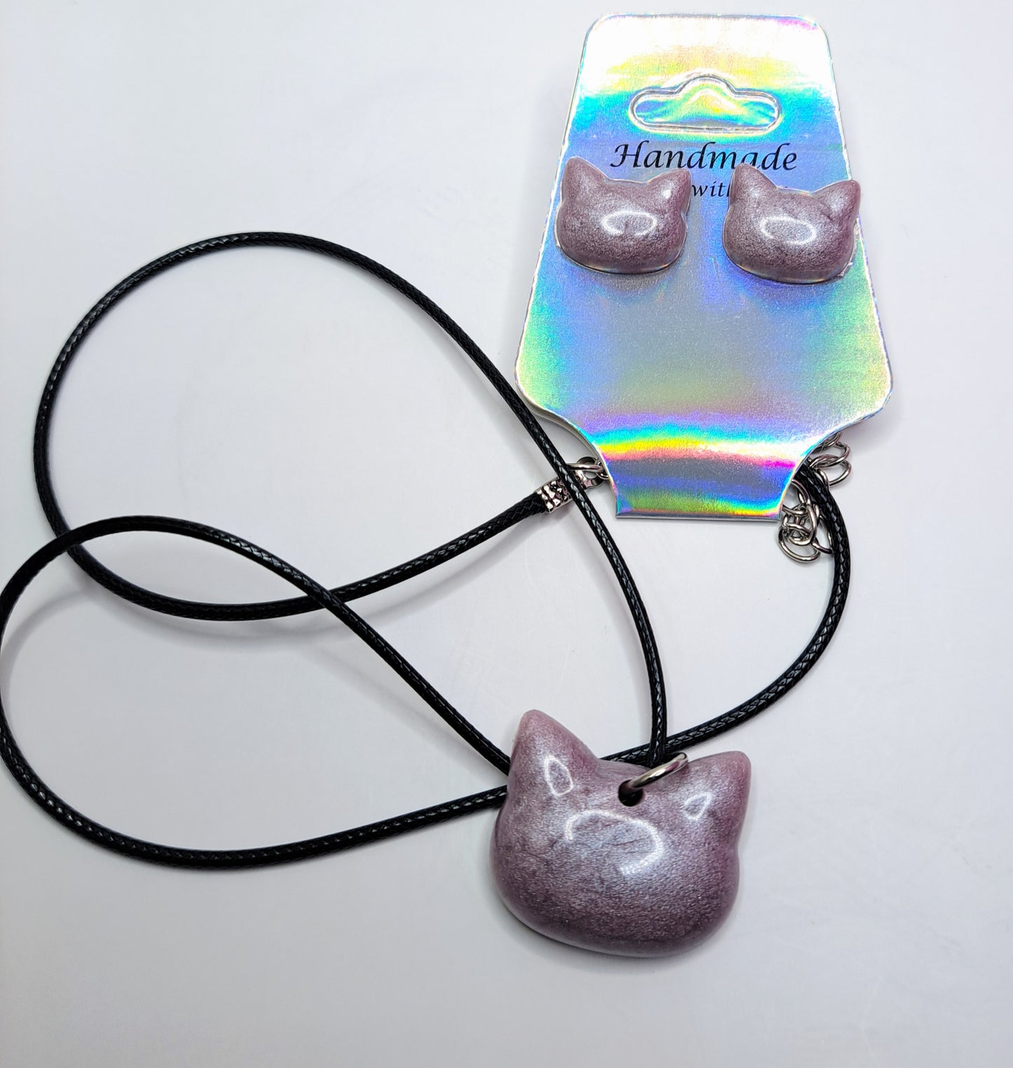 Minimal Cat Jewelry Set