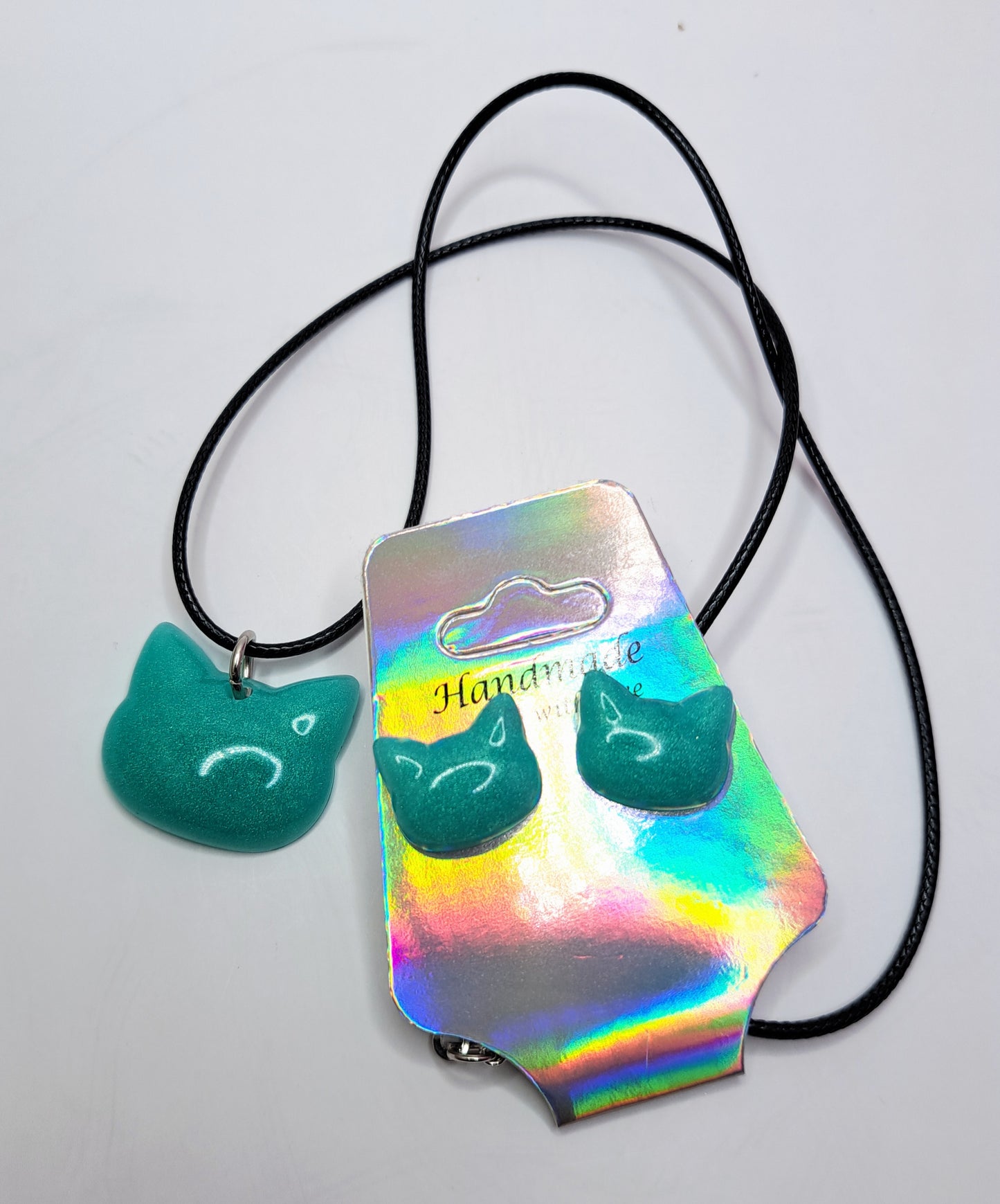Minimal Cat Jewelry Set