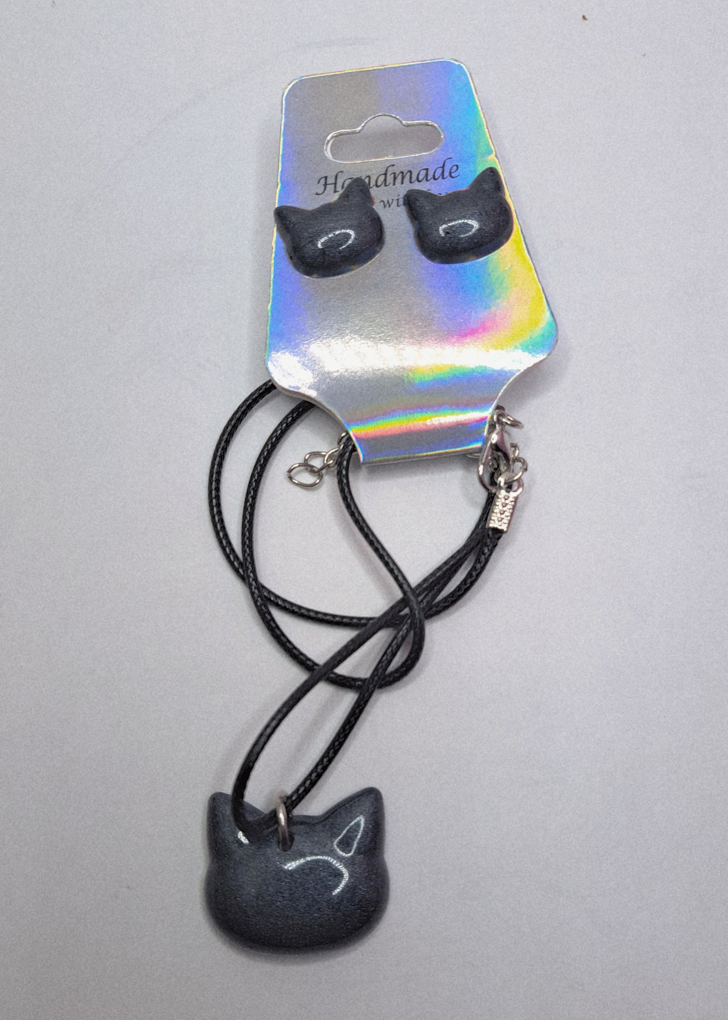 Minimal Cat Jewelry Set