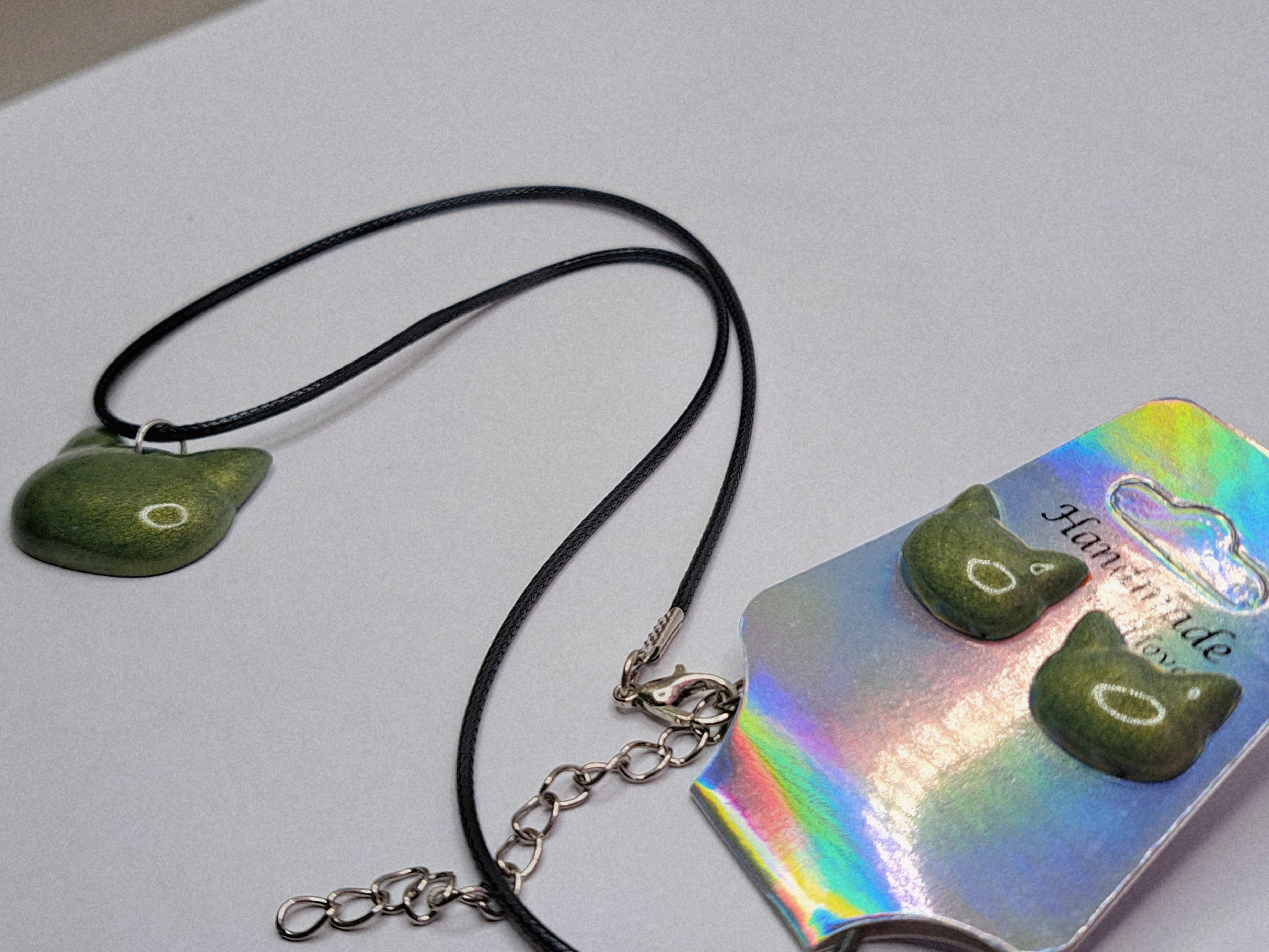 Minimal Cat Jewelry Set