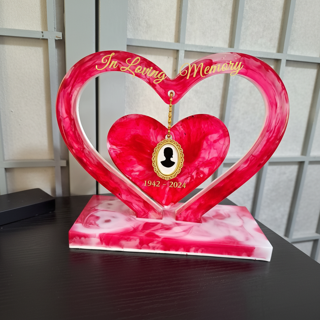 Heart Shaped Desktop Memorial